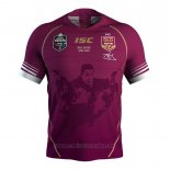 Camiseta Queensland Maroons 1 Rugby 2019 Conmemorative