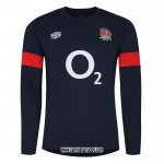 Camiseta Inglaterra Manga Larga Rugby Negro