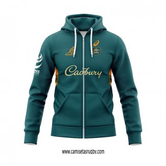Sudaderas con Capucha Australia Rugby Verde