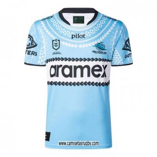 Camiseta Cronulla Sutherland Sharks Rugby 2025 Conmemorativa