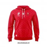 Sudaderas con Capucha Gales Rugby 2025 Rojo