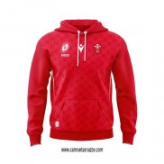 Sudaderas con Capucha Gales Rugby 2025 Rojo