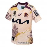 Camiseta Brisbane Broncos Rugby 2025 Indigena