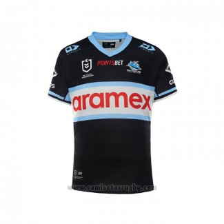 Camiseta Cronulla Sutherland Sharks Rugby 2022 Segunda