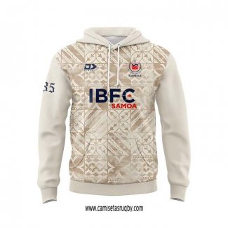 Sudaderas con Capucha Samoa Rugby Crema