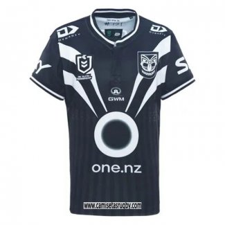 Camiseta Nueva Zelandia Warriors Rugby 2025 Entrenamiento Negro