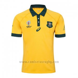 Camiseta Australia Rugby RWC2019 Amarillo