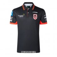Camiseta Polo St George Illawarra Dragons Rugby 2026 Negro