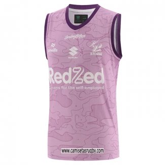 Tank Top Melbourne Storm Rugby 2026 Entrenamiento Rosa