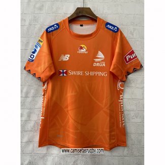 Camiseta Fiji Drua Rugby 2026 Entrenamiento Naranja