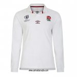 Camiseta Inglaterra Manga Larga Rugby 2023 World Cup Local