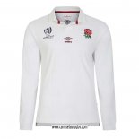 Camiseta Inglaterra Manga Larga Rugby 2023 World Cup Local
