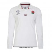 Camiseta Inglaterra Manga Larga Rugby 2023 World Cup Local