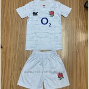 Camiseta Ninos Kit Inglaterra Rugby 2019-2020 Blanco