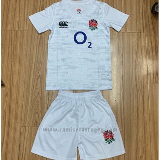 Camiseta Ninos Kit Inglaterra Rugby 2019-2020 Blanco