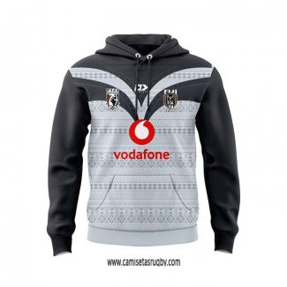 Sudaderas con Capucha Fiyi Rugby 2025 Negro