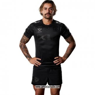 Camiseta Brisbane Broncos Rugby 2025 Captains Run Negro
