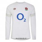 Camiseta Inglaterra Manga Larga Rugby Blanco