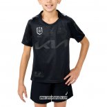 Camiseta Ninos Brisbane Broncos Rugby 2025 Captains Run Negro