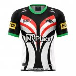 Camiseta Penrith Panthers Rugby 2025 Entrenamiento Negro Blanco