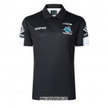 Camiseta Polo Cronulla Sutherland Sharks Rugby 2026 Negro