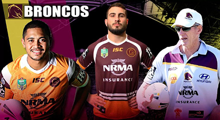 camisetas rugby Brisbane Broncos 2018